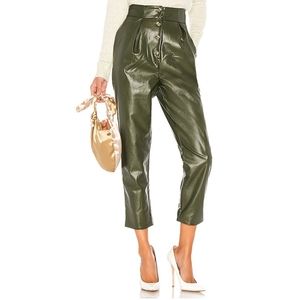 Majorelle Olive Green High Waist Crop Clive Pant